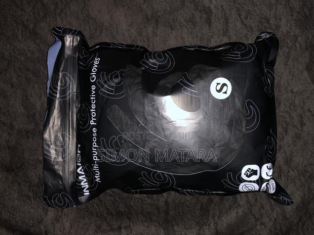 100pcs Black Nitrile Gloves Disposable Thickened Durable - main view