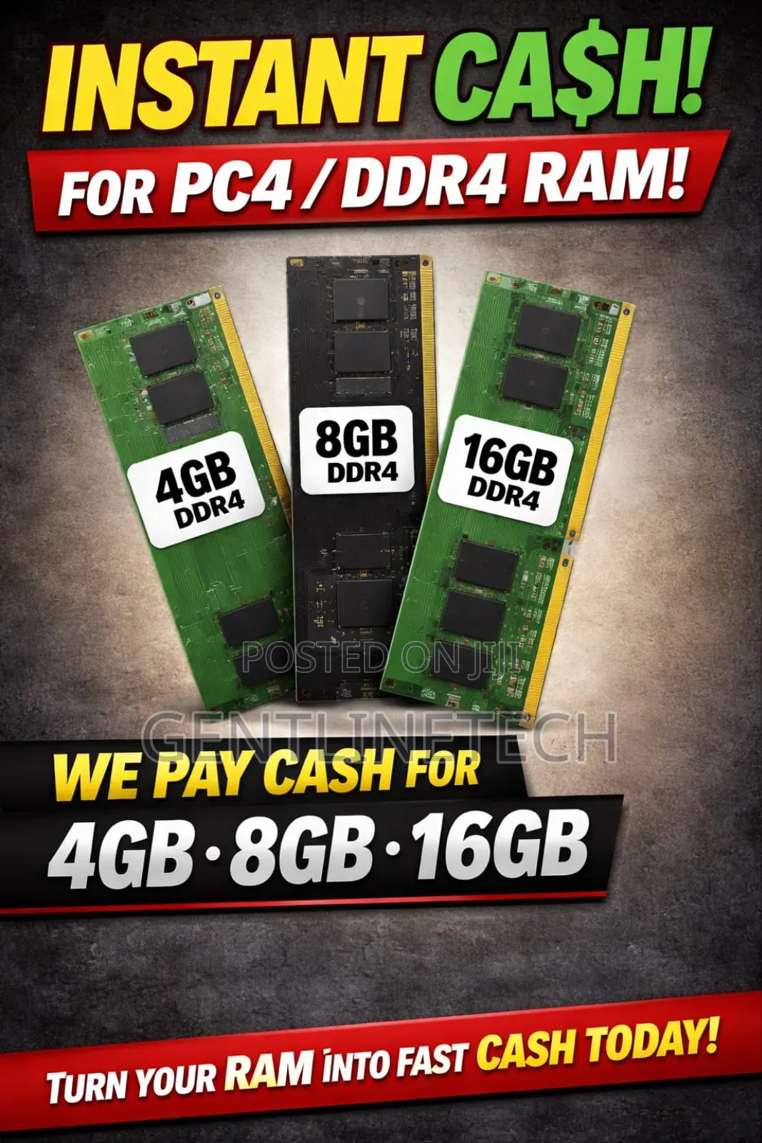 Cash For Laptop Desktop Ram – Fast Easy
