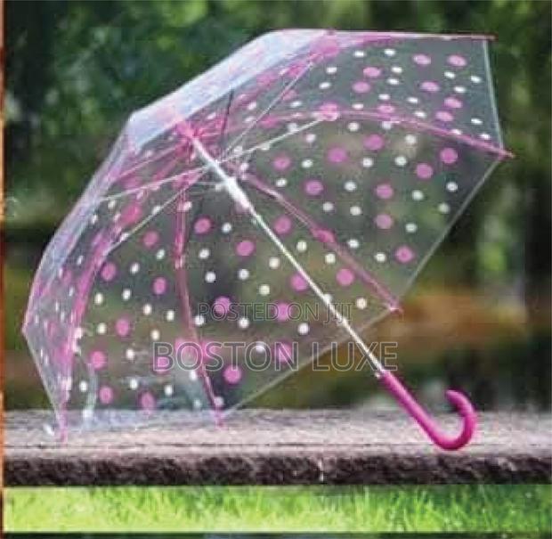 Transparent Polka Dot Umbrella - thumbnail 3