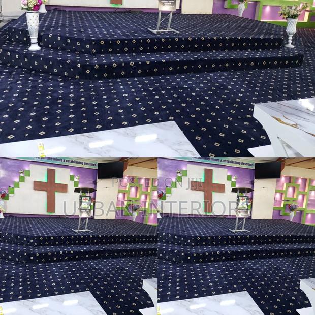 Executive Blue Carpet With Dots Executive Blue Carpet With Dots