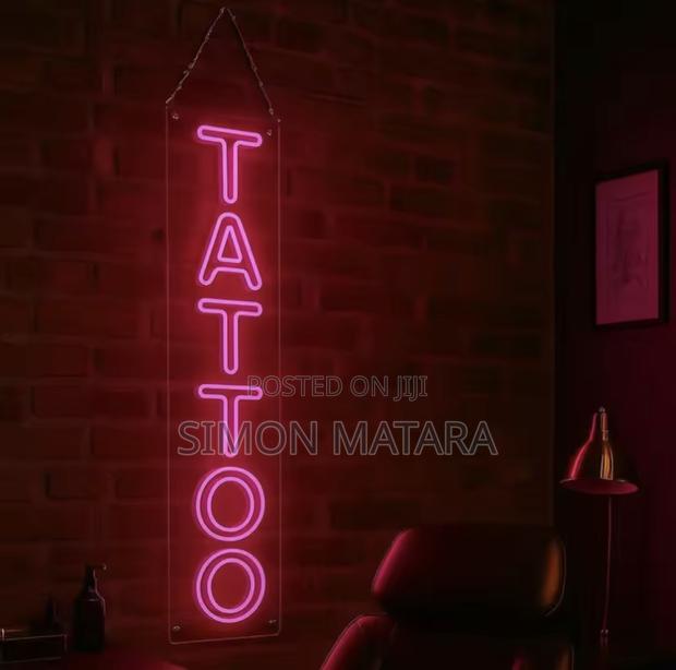 Tattoo Neon Sign for Tattoo Studio - main view