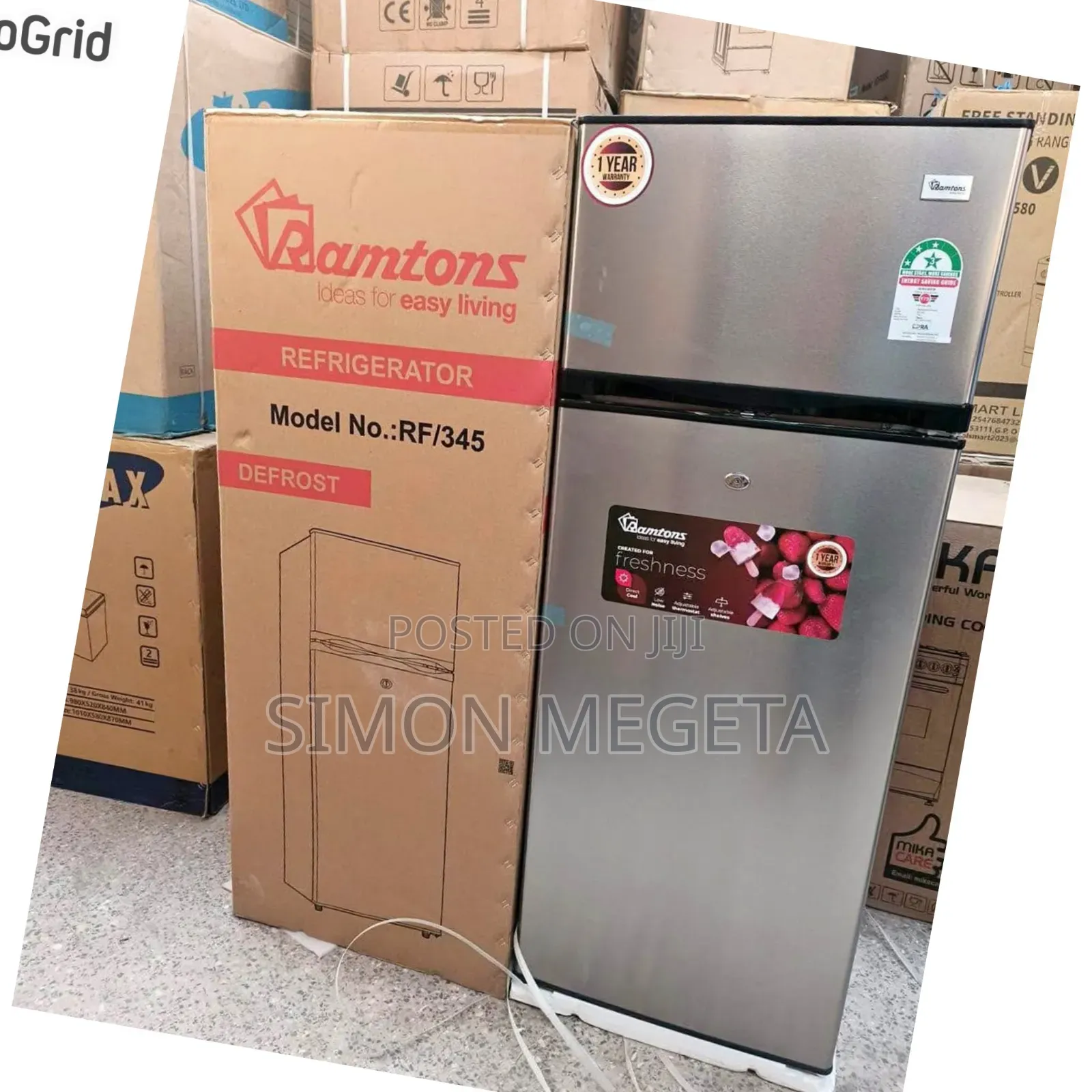 Available in Stock Fare Price Ramton 204 Litres Fridge