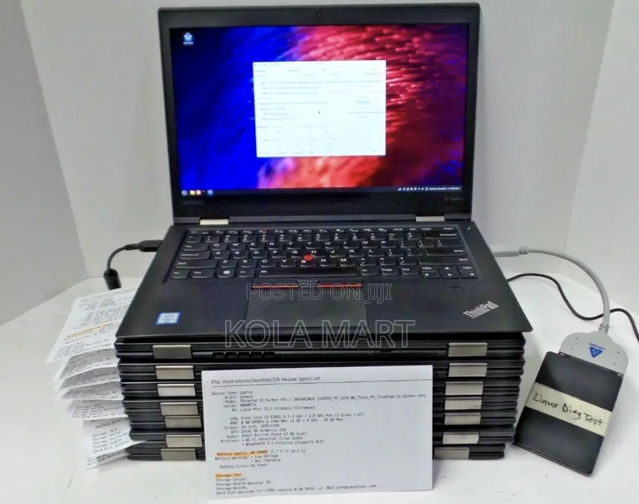 Laptop Lenovo ThinkPad X1 Carbon 8GB Intel Core i5 SSD 256GB