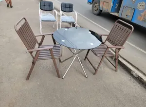 Round Dinning Table Foldable Chaird
