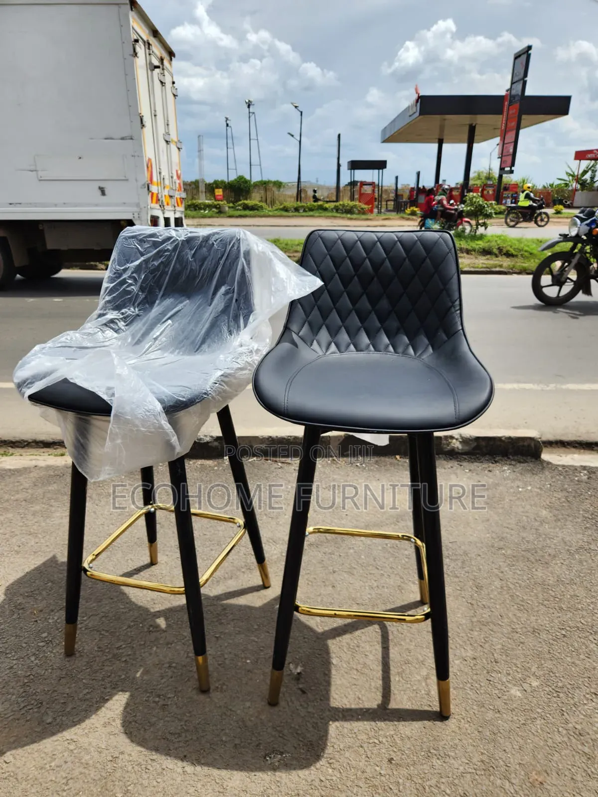 Classic Leather Barstool