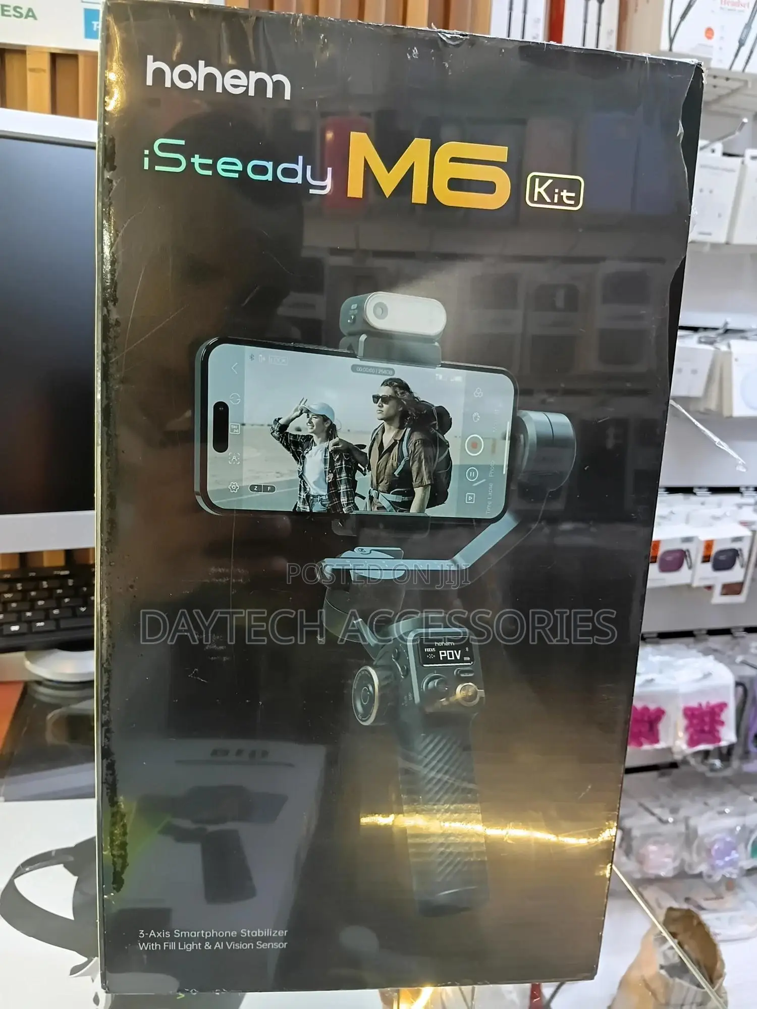 Hohem Isteady M6 Smartphone Gimbal Kit With Magnetic Ai Vision Sensor.