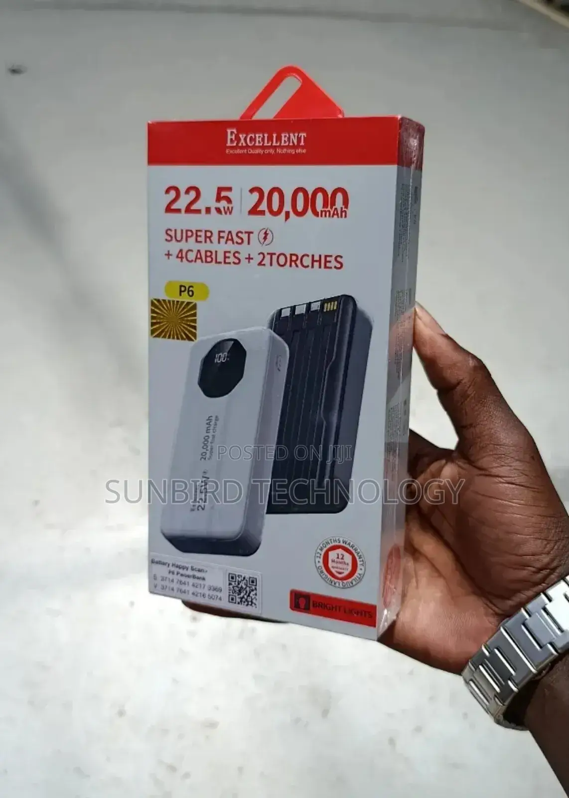 Excellent 22.5w 20,000mah P6 Super Fast Powerbank