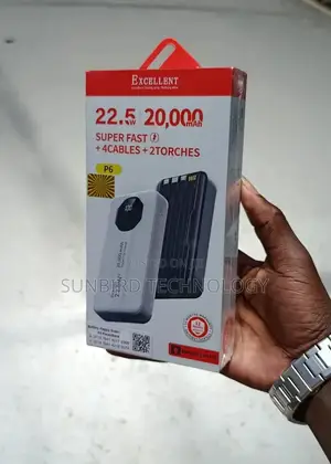 Excellent 22.5w 20,000mah P6 Super Fast Powerbank