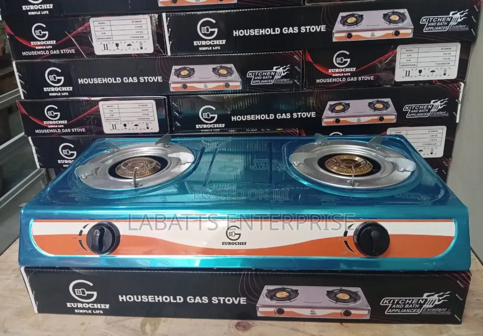 Eurochef 2 Burner Stainless Table Top Cooker