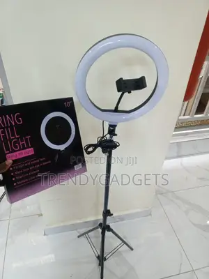 10-Inch Led Ring Light With Adjustable Tripod Phone Holder