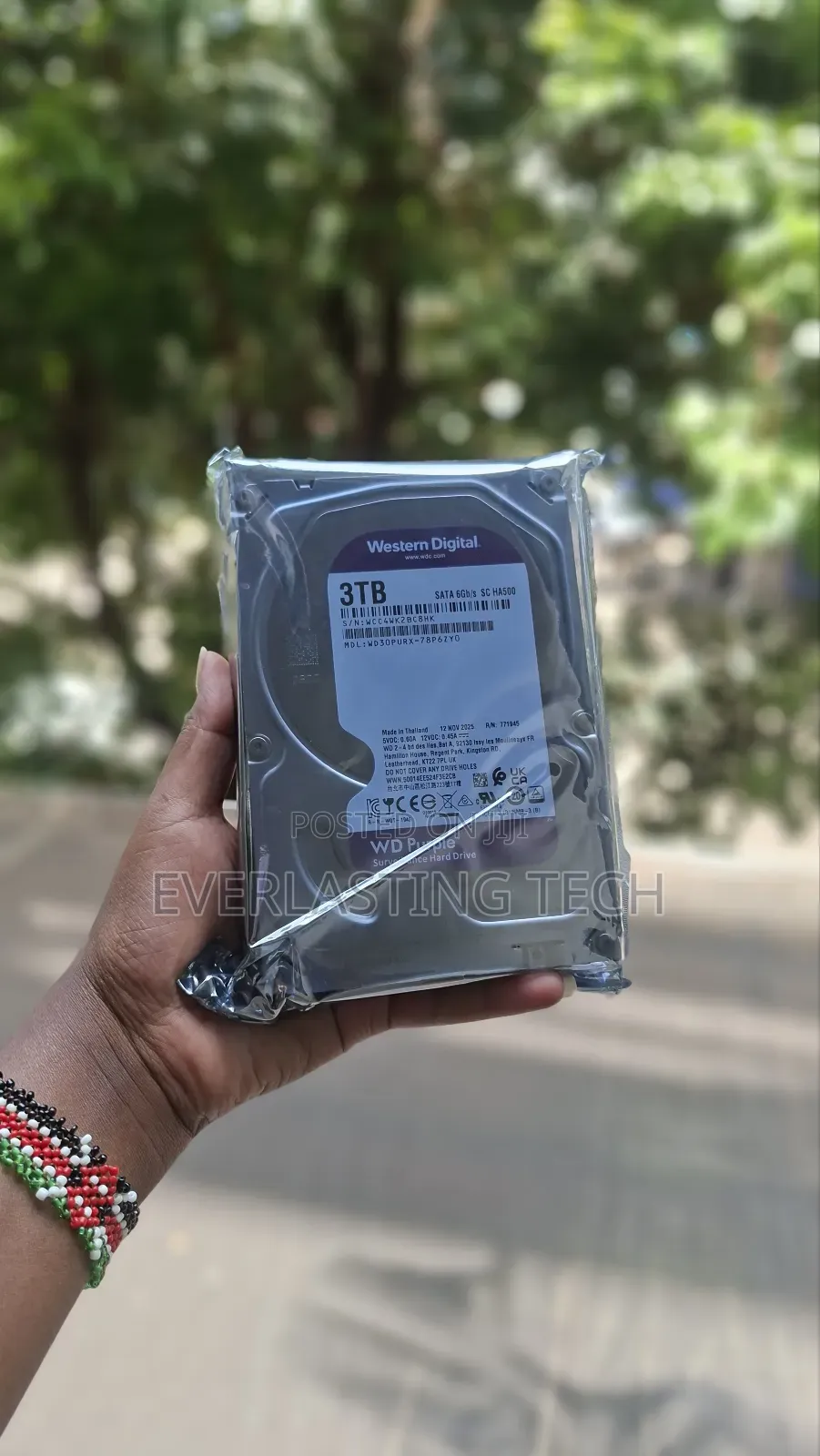 Wd Purple Surveillance Hard Drive 3 Tb, 64 Mb, 5400 Rpm, Wd30purz