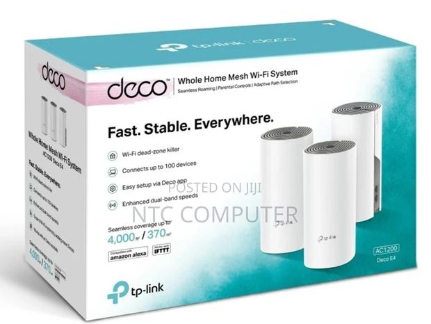 Tp-Link Deco E4 (3-Pack) Ac1200 Dual-Band Whole Home Mesh Wifi System