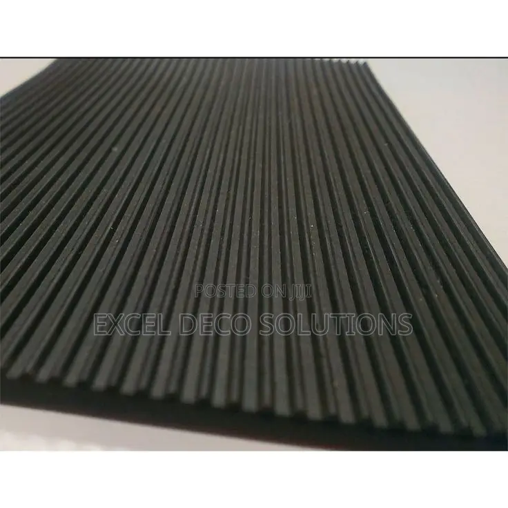 Ribbed Rubber Mat 4mm – Strong Non-Slip Flooring