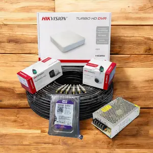 Easy Installation Hikvision 2 1080p Full Hd 2mp CCTV Cameras Full Kit