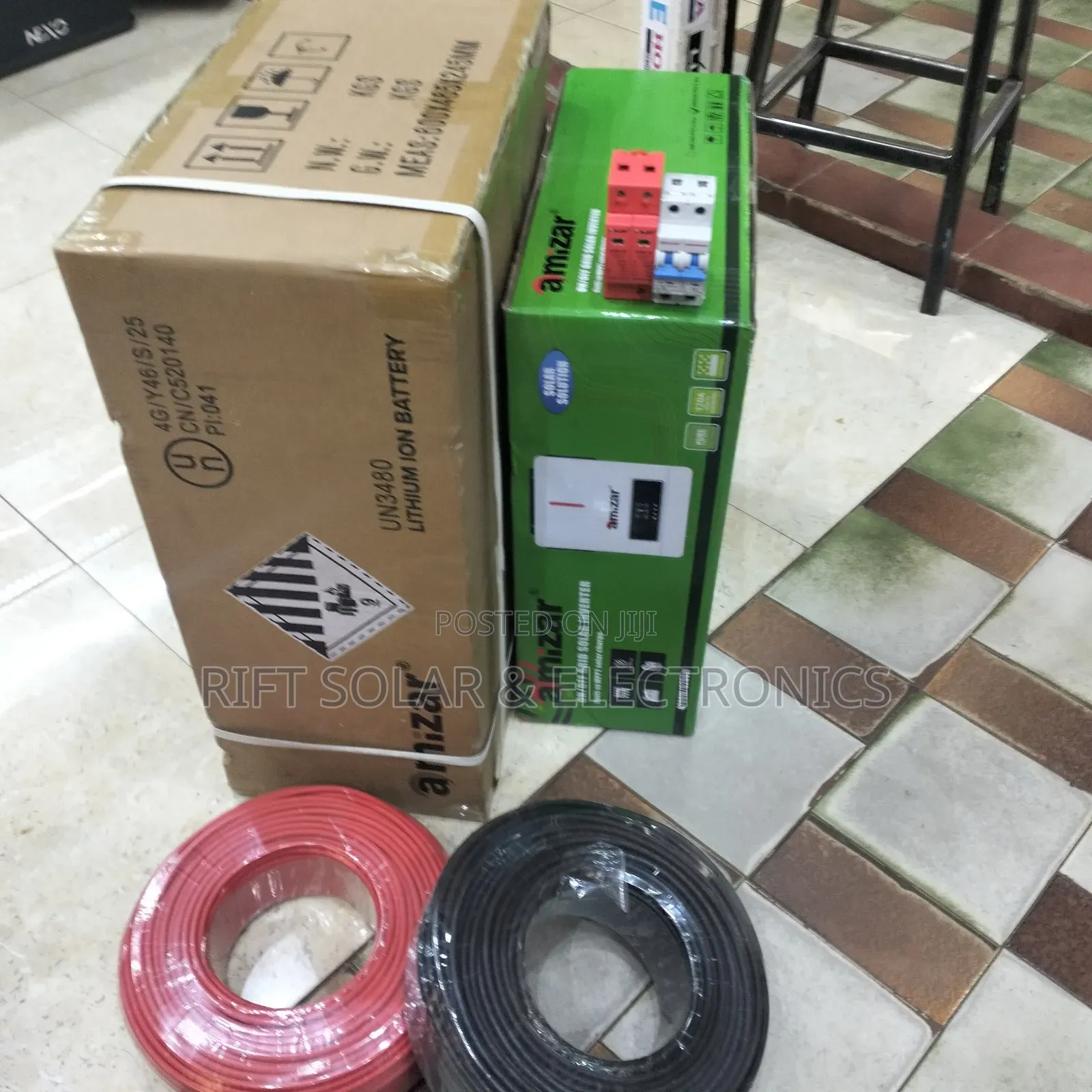 6.2kv Hybrid Inverter -5.12kwh Lithium Battery -(6)650w Total Off-Grid