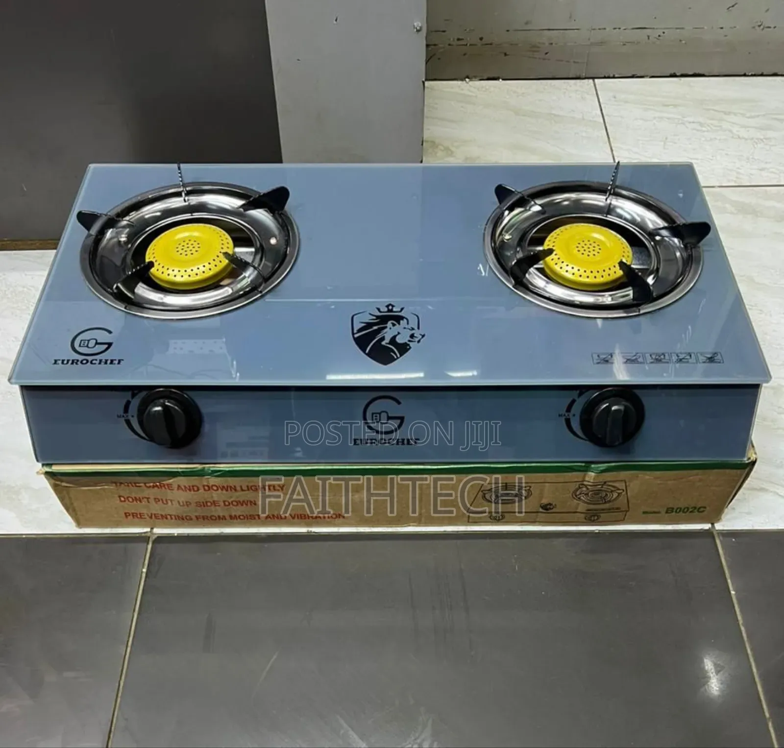 Eurochef 2 Burner Glass Top Cooker