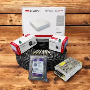 Super Quality Hikvision 2 1080p Full Hd 2mp CCTV Cameras Complete Kit