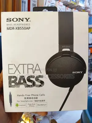 Sony Extra Bass MDR-Xb550ap on-Ear Headphones With Mic (Black)