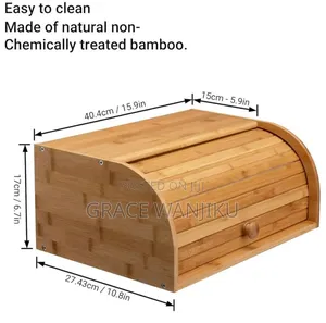 Big Size Bamboo Bread Bin