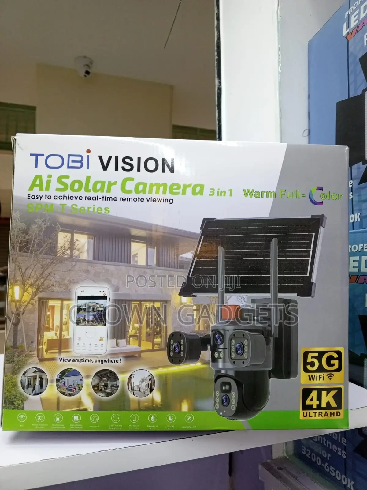 Tobi Vision Ai 3-in-1 Solar Security Camera Hd