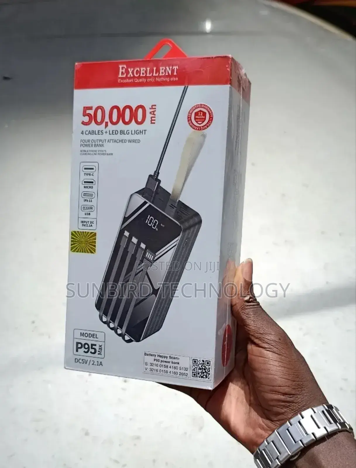 Excellent 50,000mah P95 Max Powerbank