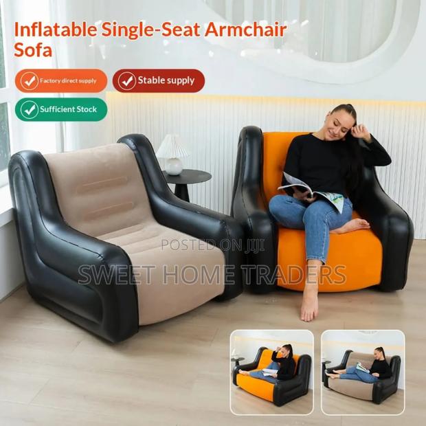 *Inflatable Modern 2 Seater Sofa With Armrest