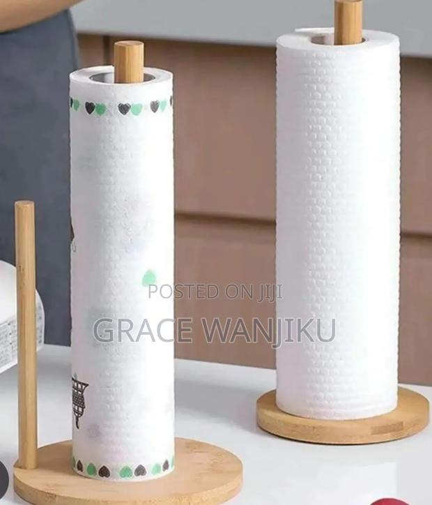 Bamboo Wooden Kitchen Towel or Tissue Holder