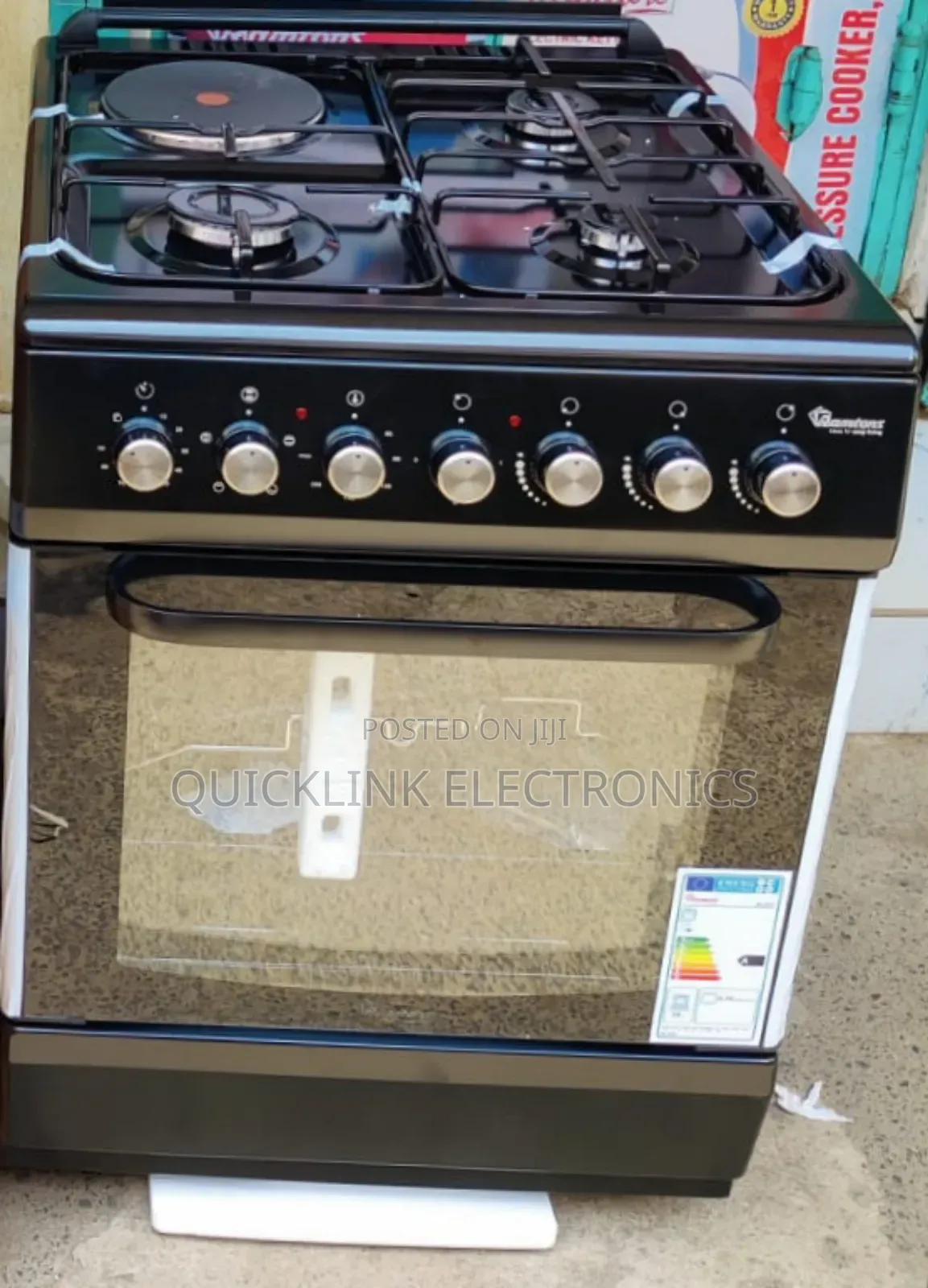 Ramtons Cooker 3g+1e 60x60cm Rc807 (Black)