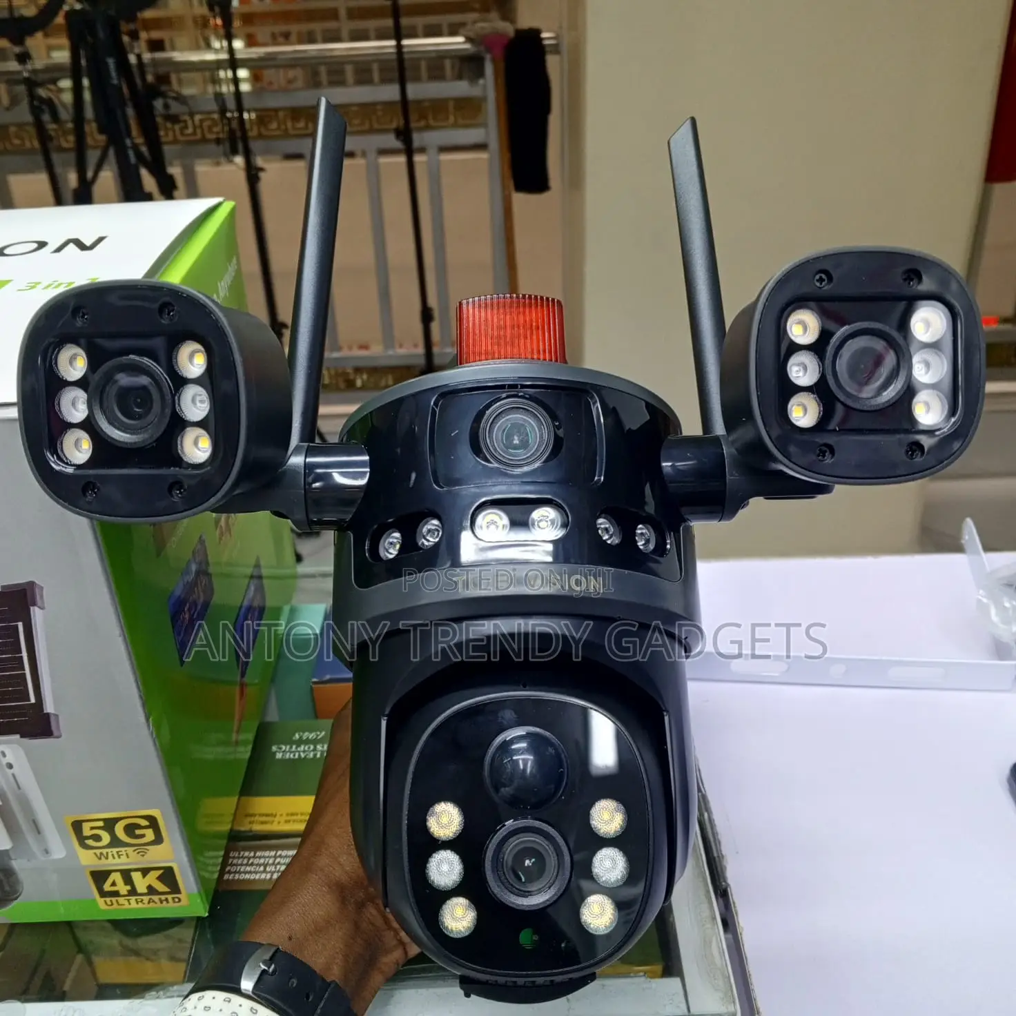 Tobi Vision Ai Solar Camera 3 In 1 Intelligent Solar Energy Alert Ptz