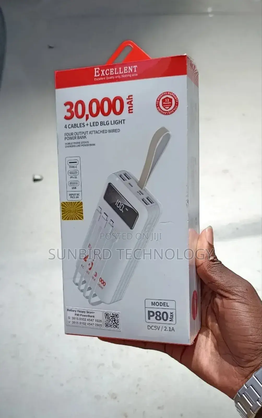 Excellent P80 Max 30,000mah Powerbank