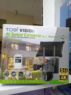 Tobi Vision Ai Solar Camera 3 In 1 Intelligent Solar Energy Alert Ptz