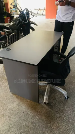 Grey Modern Desk and Chair
