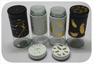 Black White With Gold *Seasoning Salt Shaker