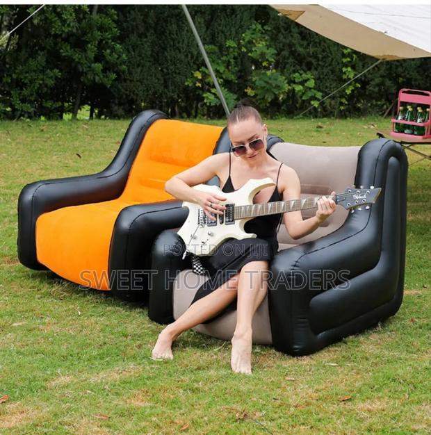 Outdoor Inflatable 1 Seater Sofa With Armrests