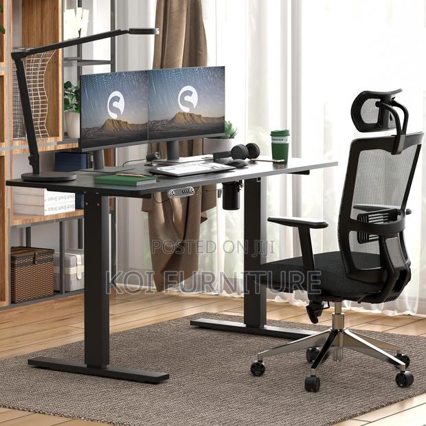 Office Table; Ample and Essenial Height Adjustable Office Desk - thumbnail 3