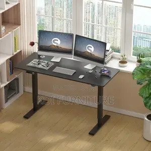 Office Table; Ample and Essenial Height Adjustable Office Desk