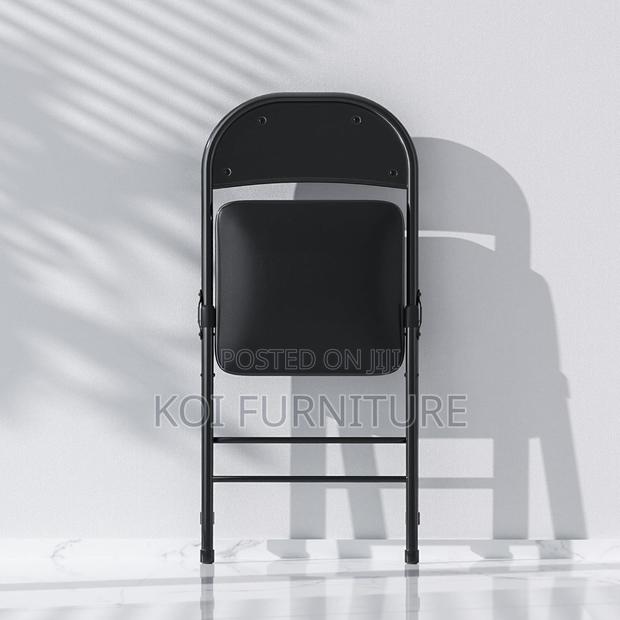Office Chairs; Foldable Black Patio Home Office Chairs - thumbnail 3