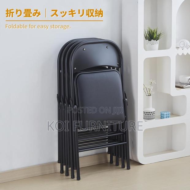 Office Chairs; Foldable Black Patio Home Office Chairs - thumbnail 2