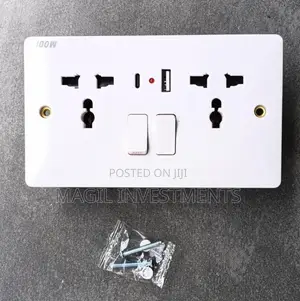 Twin Socket With Type C and Usb