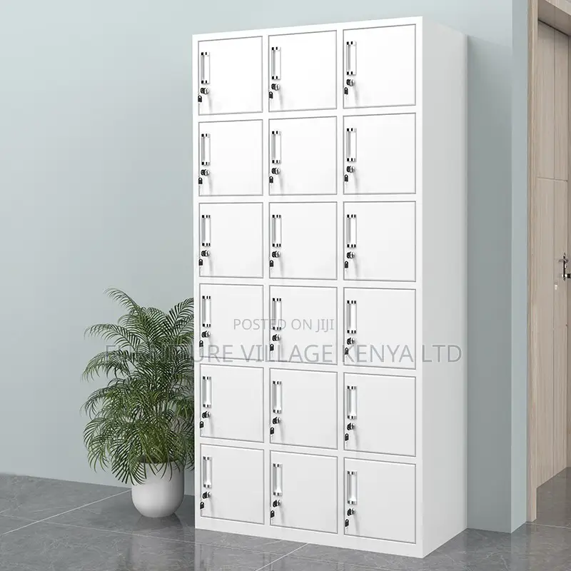 Office Cabinet; 15-locker Steel Office Storage Cabinet
