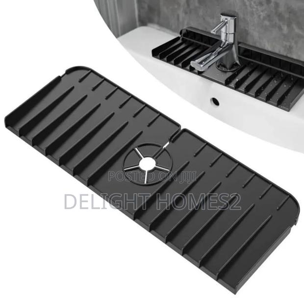 Silicone Sink Faucet Drain Mat_azz