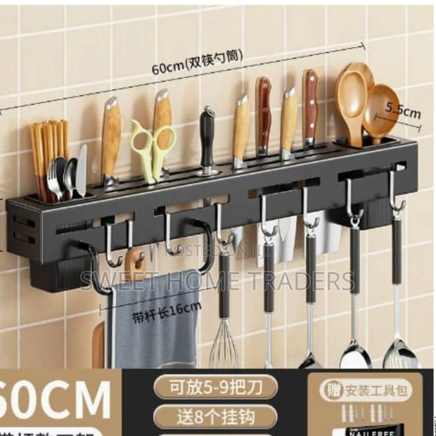 Multi-Functional Kitchen Knife Storage Rack 60cm