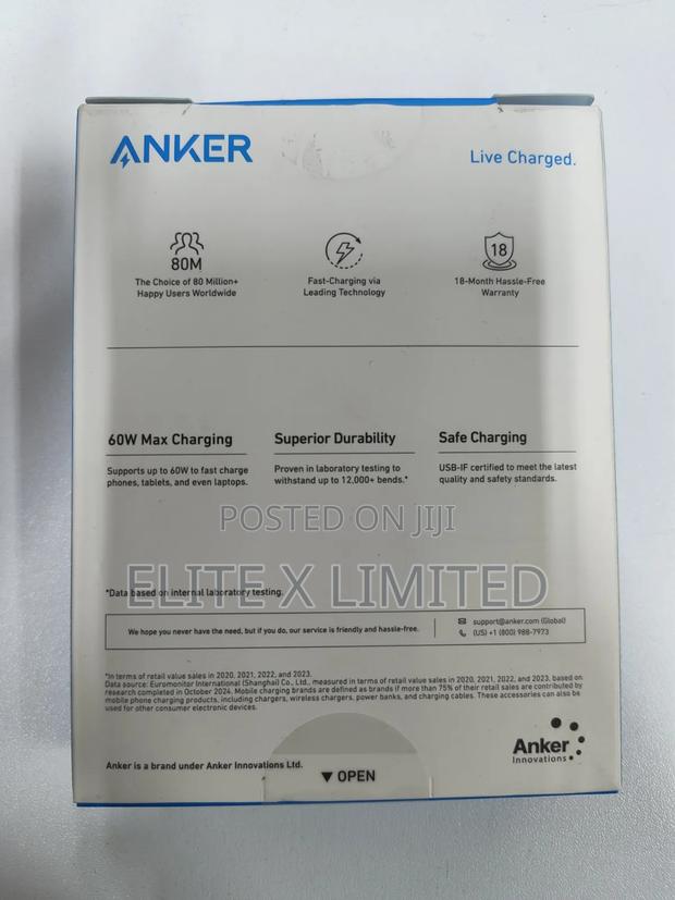 Anker 322 Usb-C to Usb-C Cable (3ft Braided) - thumbnail 3