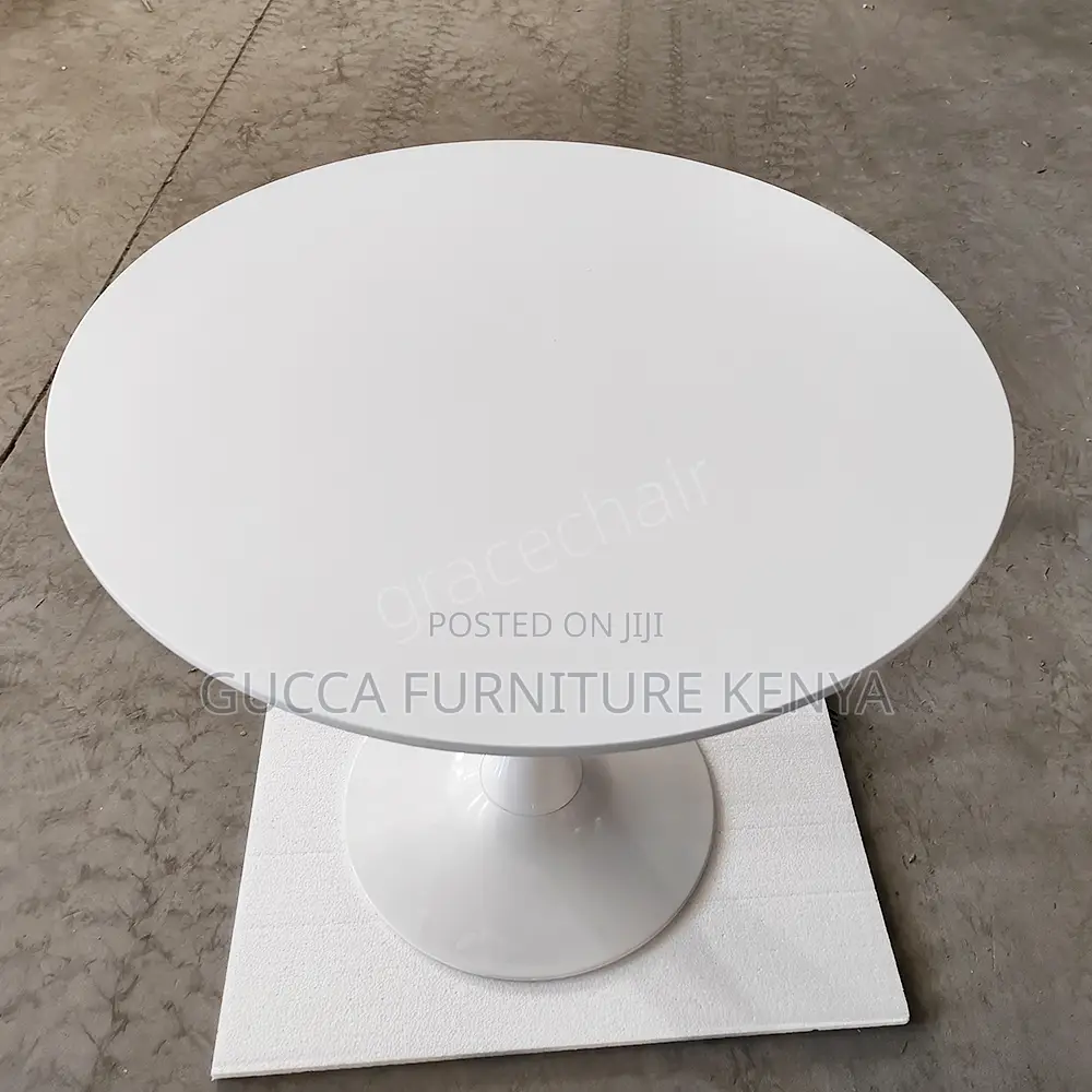 White Marble Top Round Dining Table