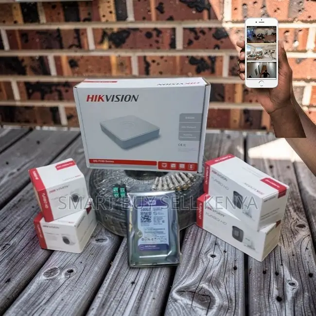 Built-in Ir Night Vision 4 Hikvision 1080p CCTV Cameras Complete Kit