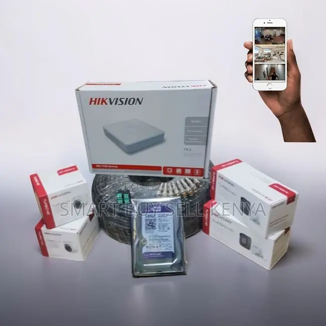 Outdoor Security 4 Hikvision 1080p Hd CCTV Cameras Complete System Kit