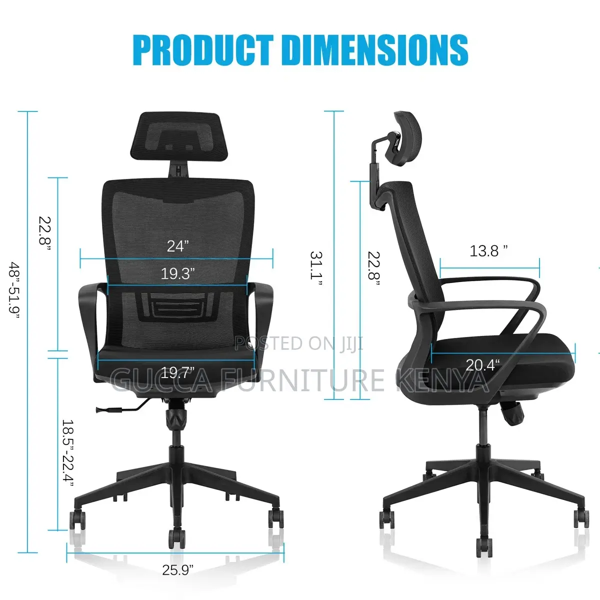 Ergonomic High-back Mesh Computer Chair