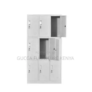 9-locker Metallic Gym Storage Cabinet