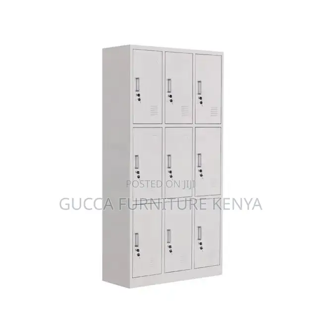 9-locker Metallic Gym Storage Cabinet