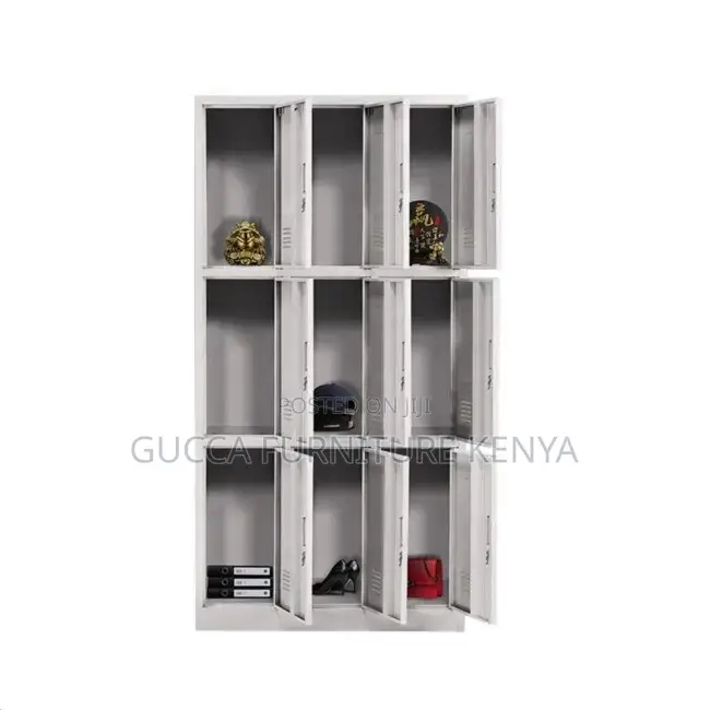 9-locker Metallic Gym Storage Cabinet